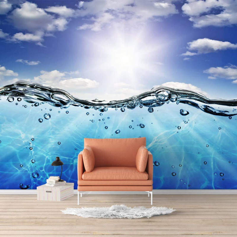 Nautical Ocean Peel & Stick Border, 100" L x 144" W