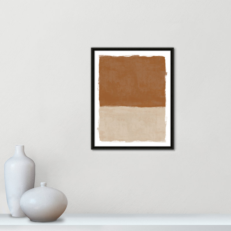«Carmel Crush I Print» par Natalie Carpentieri, 17.5' W x 21.5' H, Flottant espresso