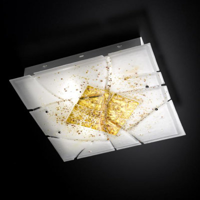 Frame Glass Flush Mount