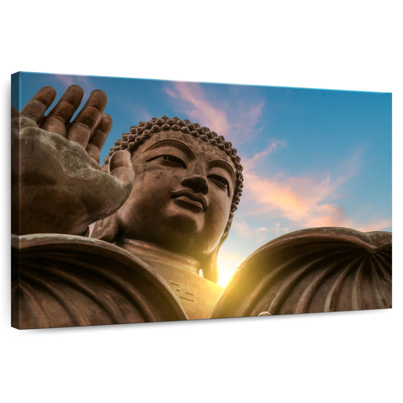 Bouddha du monastère Adella Po Lin, H 32 po x l 48 po
