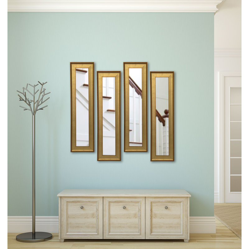 Ensemble de miroirs 4 pièces Truluck, H 27,5 po x l 13,5 po