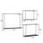 Avia 3 Piece Metal Accent Shelf