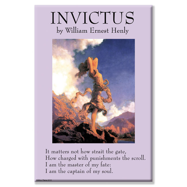 Publicité rétro invictus sur toile tendue, 24 po x 36 po