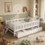 Lit simple en bois pour enfants avec garde-corps et 2 tiroirs-1156673776