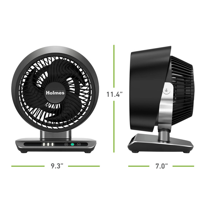 Blizzard 8" Digital Air Circulator Fan with Capacitive Touch, 3 Speeds, Remote Control