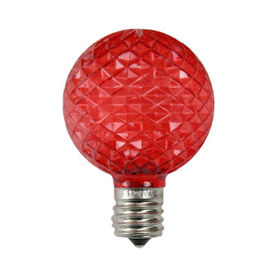 Faceted LED G50 Christmas Replacement Bulbs