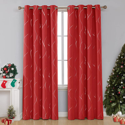 Kellda Thermal Room Darkening Polyester Curtain Panels