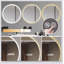 Miroir de salle de bain 32 po à DEL avec meuble-lavabo à fixation murale 32 po, anti-buée, 3 lumières à température de couleur réglable et à intensité variable, miroir de maquillage pour la chambre à coucher et la salle de bain, miroir intelligent pour la décoration intérieure moderne