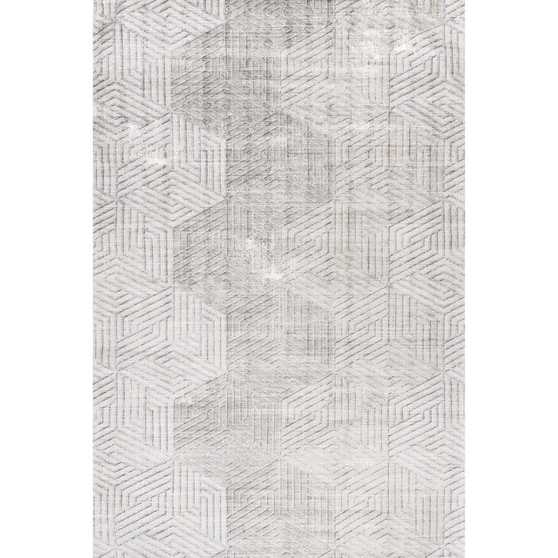 Tapis lavable à la machine Adeline, Rectangle de 5 pi x 8 pi