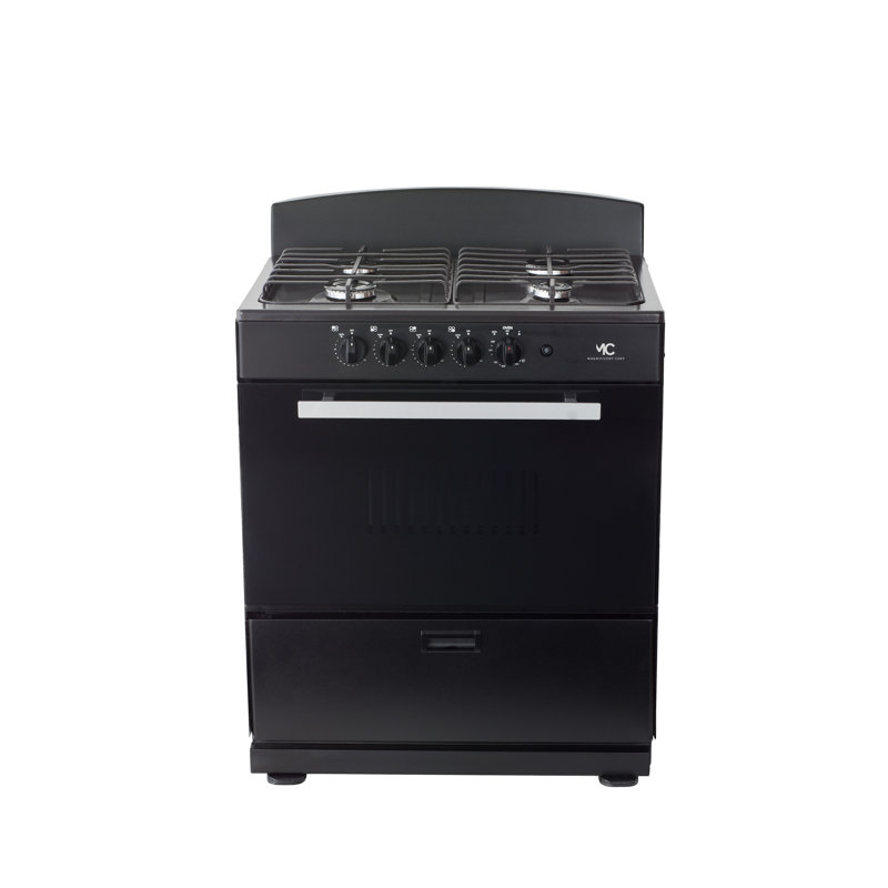 30" Freestanding Range With 4.0 Cft Oven Capacity - 4 Italian Sabaf Sealed Burners â€“, Black