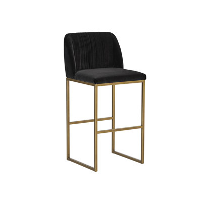 Nevin Upholstered Stool with Metal Frame