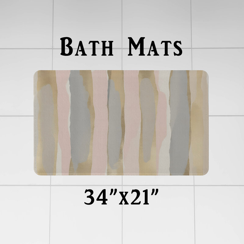 Rideau de douche avec tapis de bain, H 72 po x l 70 po