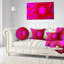 Danse florale d’un coussin lombaire à fleurs brillantes-30735262