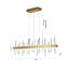 Modern LED Gold Stainless Steel Crystal Chandelier