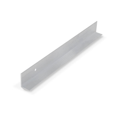 Outwater Plastics Alu669-Bsh 1/2'' Brushed Satin Finish Aluminum Cove Moulding With Holes Aluminum Angle Moulding 48 (Pack Of 3)