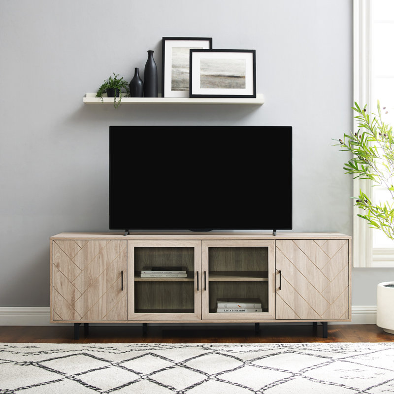Unfinished TV Stand for TVs up to 85", Birch
