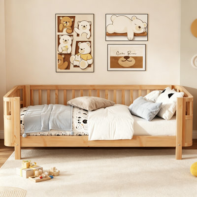 Twin Size Wood Platform Bed, Bed Frame, Twin Bed, Platform Bed Frame, Wood Bed Frame, For Kids