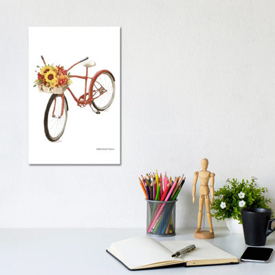 Fall Bike by Bluebird Barn - Wrapped Canvas Painting