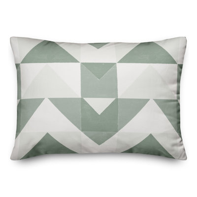Geo Blocks 19 Outdoor Throw Pillow