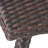 Brown Side Table - , Fits Outdoor Living Style Pe & Powder Coated Iron, Adds Holding Space To Patio