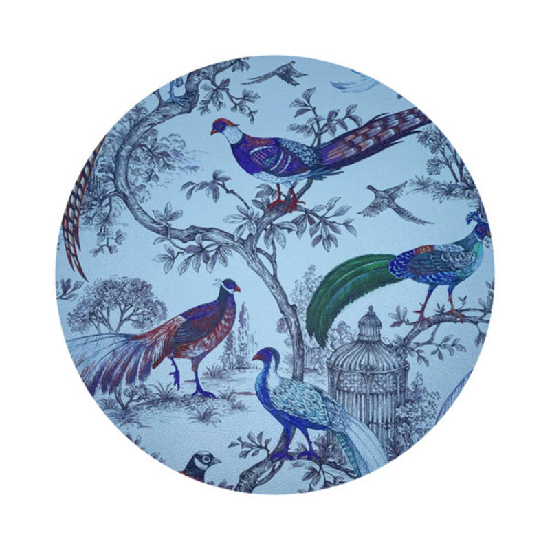 Sauvage 16'' Vinyl Placemat, Wedgewood