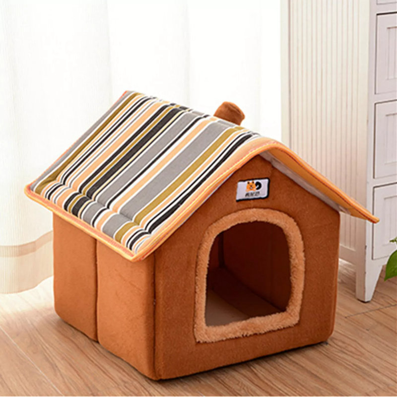 Niche isolante pour chien, H 19,68 po x l 19,68 po x P 16,53 po, Brun