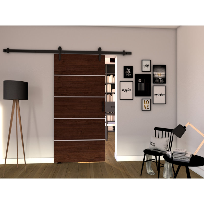 Garlington Veneers Sliding Doors, Wenge, 205cm H x 76cm W x 1.6cm D