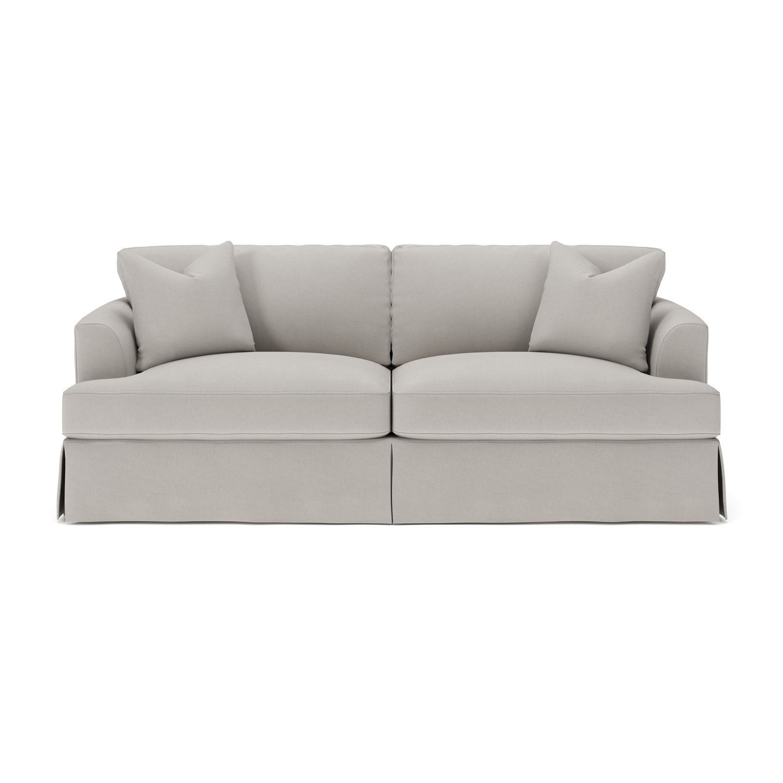 Lucia 92.5'' Upholstered Sofa, Bayou Light Gray Canvas