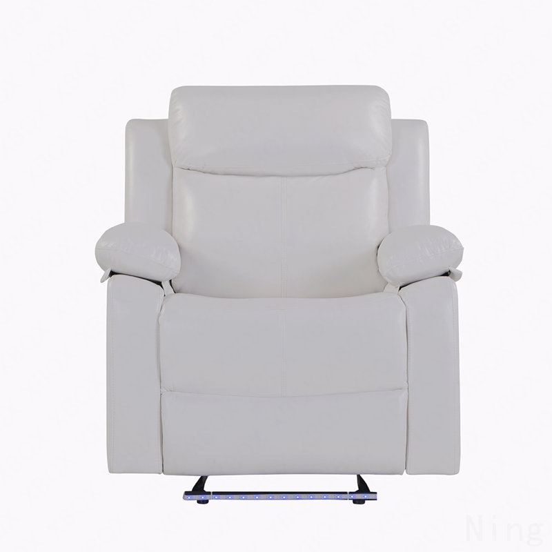 Fauteuil inclinable blanc avec lumière DEL