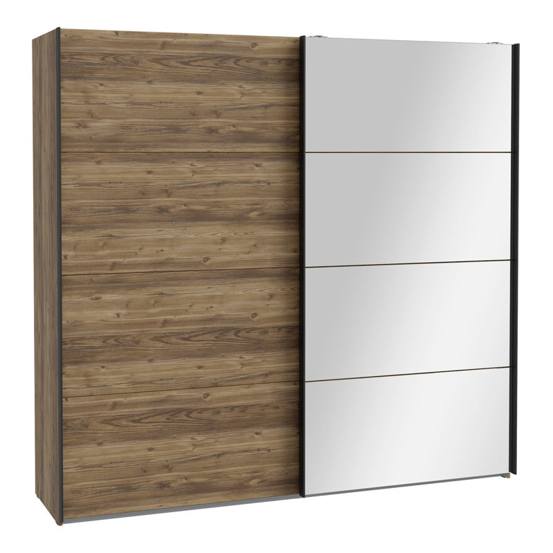 HAYATO Manufactured Wood Wardrobe, 210.5cm H x 220.1cm W x 62.9cm D.