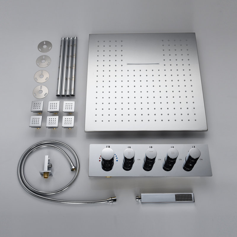 All-In-One Kit with Rough in-Valve, Chrome