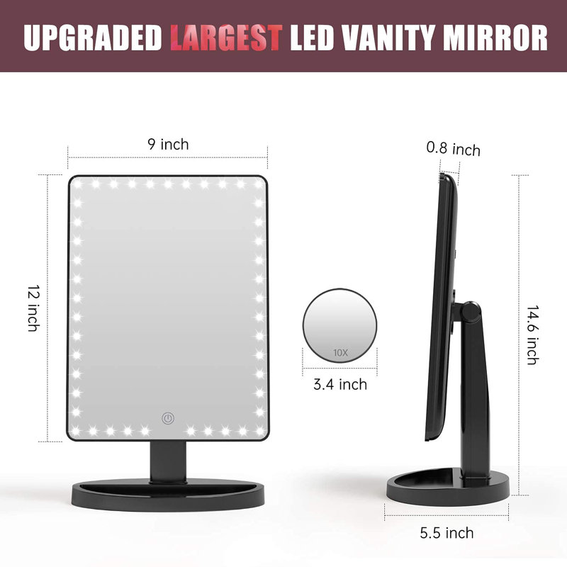 Adalberta Floor Mirror, Black