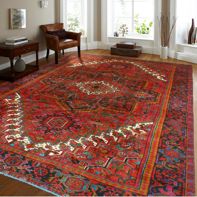 Khrystopher Heriz Lautaro Red Rug