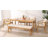 6-Person Outdoor Dining Set with Cushions, 6-Piece Acacia Wood Patio Dining Set with Bench and 69" Rectangular Table