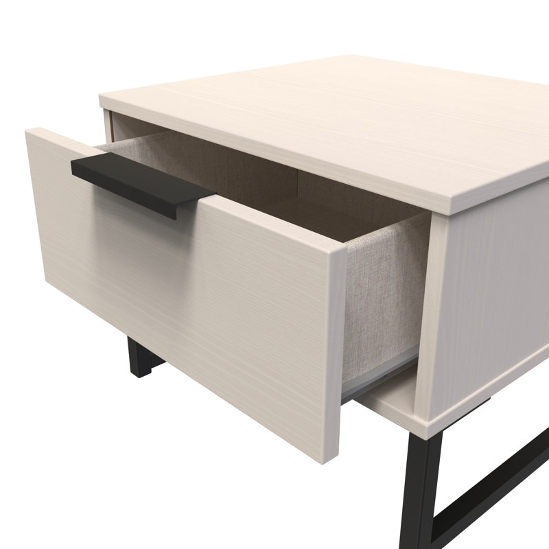 Turah 1 Drawer Bedside Cabinet (Ready Assembled), Kashmir Ash