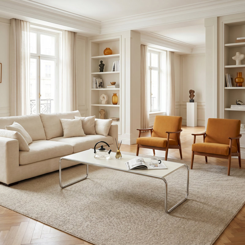 Table basse combinée, H 13,39 po x L 52,95 po x l 19,09 po