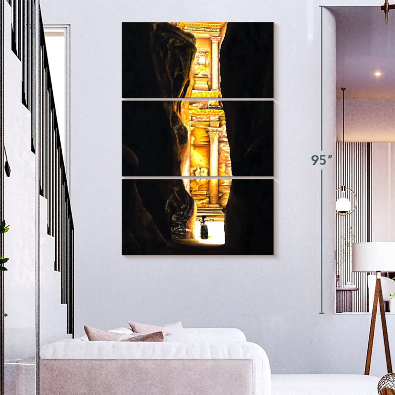 Masam Homage To Petra, 74" H x 48" W