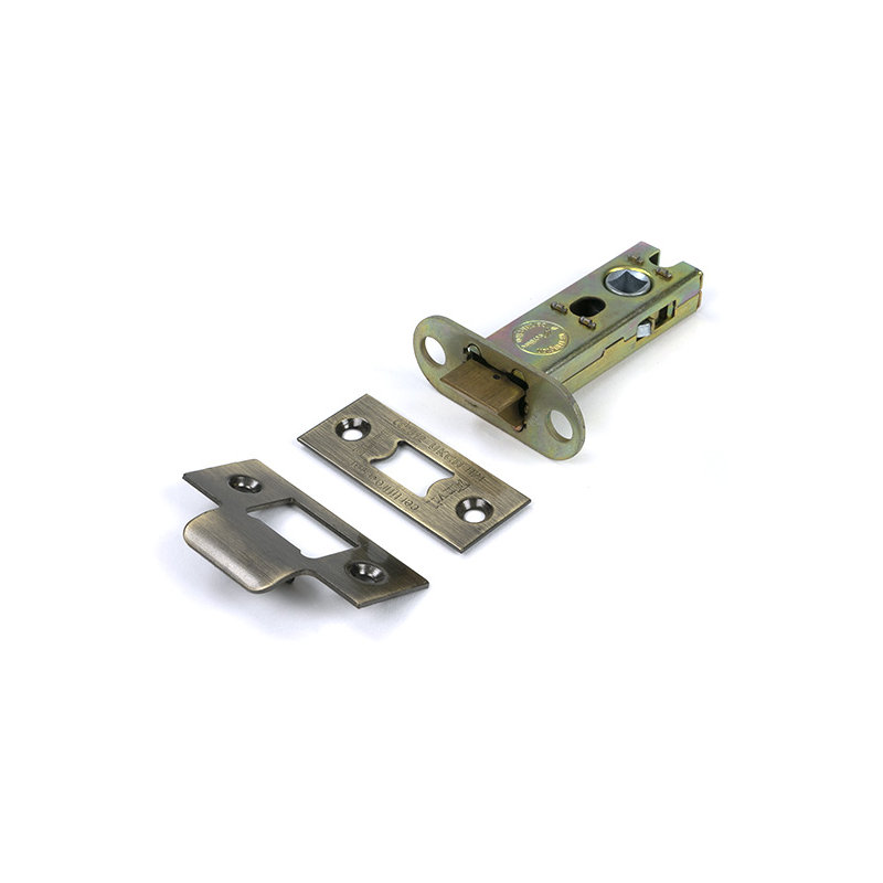Polished Nickel 3" Heavy Duty Latch, Pewter Patina