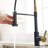 Commercial Kitchen Faucet With Pull Out Sprayer, Single Handle Single Lever Kitchen Sink Faucet-116628562