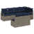 Structure grise / coussin bleu marine est en rupture de stock