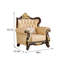 Chaise simple en cuir de style européen