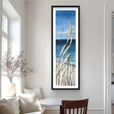 Wild Herbs in the Wind - Waves Contemporary Framed Print