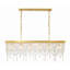 Cadre unique 6 lumières/luminaire suspendu carré avec accents en fer forgé Howden