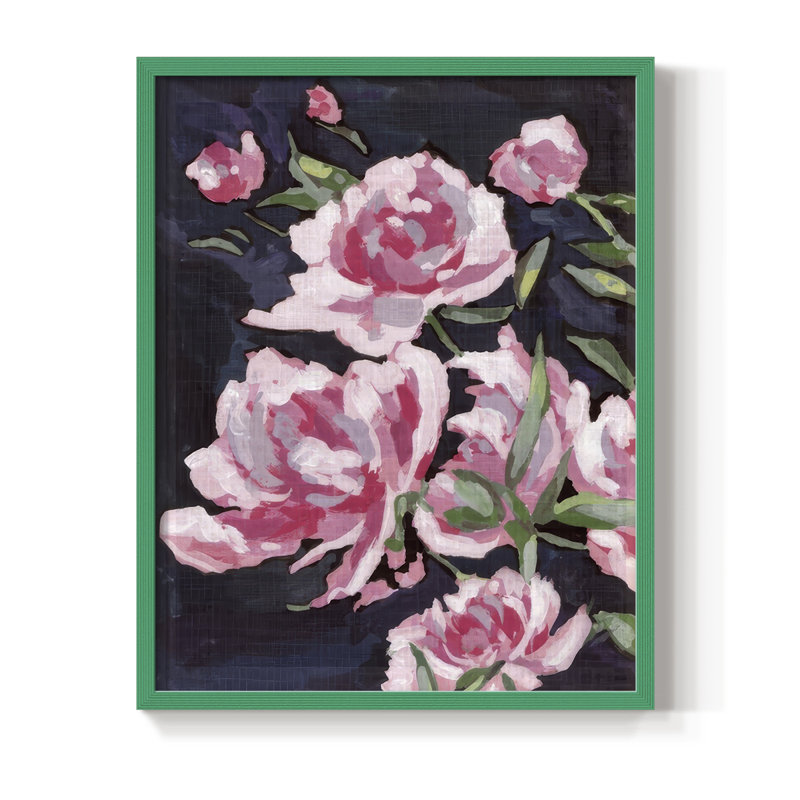 Meer Rosa II, reproduction encadrée - bois massif, H 30 po x l 24 po, Vert