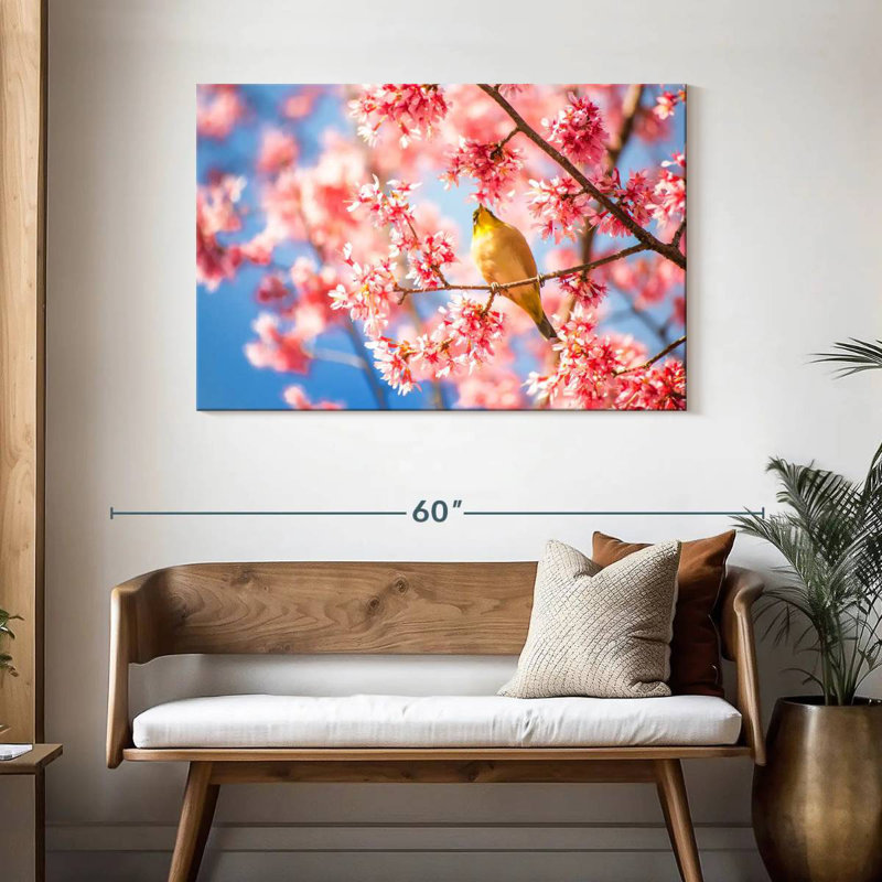 Brampt Osaka Spring Flowers And Bird