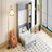 Full Size Murphy Bed with Desk and Bookshelf, Gray