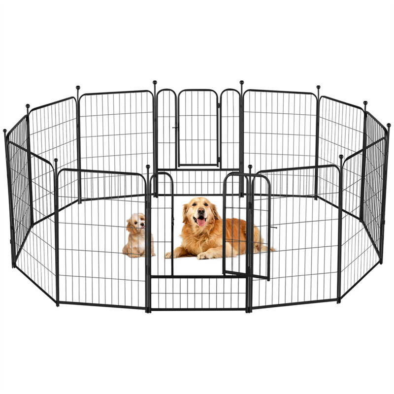 Metal Yard Kennel With 2 Doors