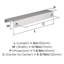 Poignée de meuble en chrome poli 6 po (152 mm) Streamline Tab - paquet de 10-111778363-111778362