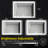 Carlecia LED Bathroom Mirror Backlight Mirror Touch Dimmable Wall Mount Anti-fog Smart Mirror-1263098659