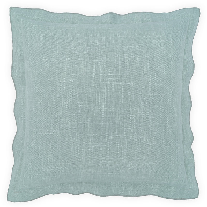 Lena Flange Throw Pillow, Haze, Square 22"